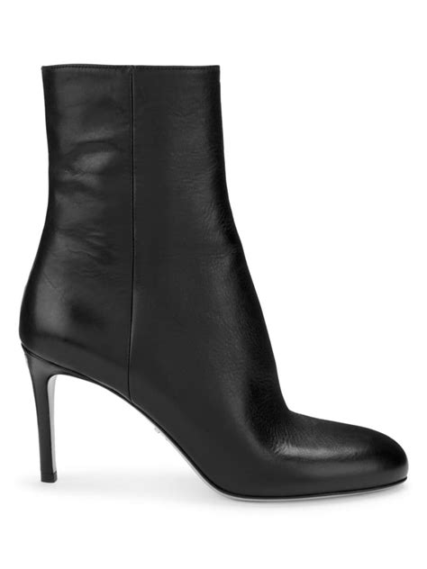 tronchetto camoscio prada|Tronchetti Leather Ankle Boots By Prada .